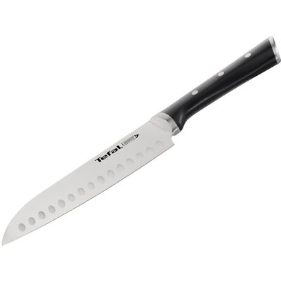 Nóż Santoku Tefal Ice Force 18 Cm Stal Nierdzewna K2320614 Nóż Santoku Tefal Ice Force 18 Cm Stal Nierdzewna K2320614