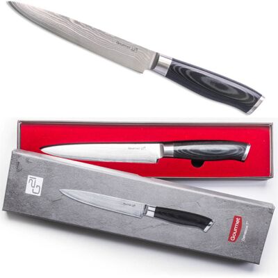 Nóż Gourmet Damascus G21 - 18cm Wielofunkcyjna Stal Nóż Gourmet Damascus G21 - 18cm Wielofunkcyjna Stal