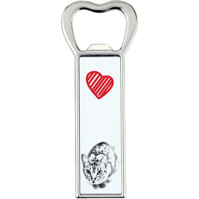 Ocicat - otwieracz do butelek z kotem, personalizowany otwieracz na lodówkę, wyjątkowy upominek dla mężczyzny marki Art-Dog Ocicat - otwieracz do butelek z kotem, personalizowany otwieracz na lodówkę, wyjątkowy upominek dla mężczyzny marki Art-Dog