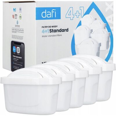 Oryginalny filtr do wody Dafi Unimax do dzbanek filtrujący Dafi - 5 sztuk Oryginalny filtr do wody Dafi Unimax do dzbanek filtrujący Dafi - 5 sztuk