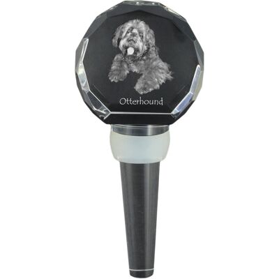 Otterhound, Pies na wydry - kryształowa zatyczka do butelki, wyjątkowy korek do wina ze zdjęciem, personalizowany prezent dla sommeliera marki Art-Dog Otterhound, Pies na wydry - kryształowa zatyczka do butelki, wyjątkowy korek do wina ze zdjęciem, personalizowany prezent dla sommeliera marki Art-Dog
