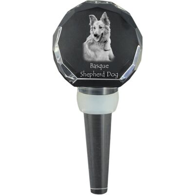 ART Owczarek baskijski, Basque Shepherd Dog - kryształowa zatyczka do butelki, wyjątkowy korek do wina ze zdjęciem, personalizowany prezent dla sommelie.. ART Owczarek baskijski, Basque Shepherd Dog - kryształowa zatyczka do butelki, wyjątkowy korek do wina ze zdjęciem, personalizowany prezent dla sommelie..