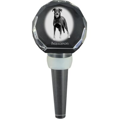 ART Owczarek francuski Beauceron - kryształowa zatyczka do butelki, wyjątkowy korek do wina ze zdjęciem, personalizowany prezent dla sommeliera marki Ar.. ART Owczarek francuski Beauceron - kryształowa zatyczka do butelki, wyjątkowy korek do wina ze zdjęciem, personalizowany prezent dla sommeliera marki Ar..