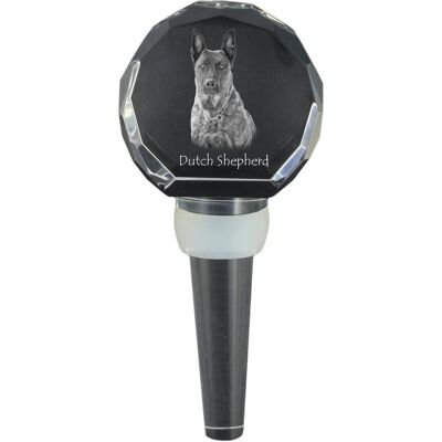 ART Owczarek holenderski, Dutch Shepherd Dog - kryształowa zatyczka do butelki, wyjątkowy korek do wina ze zdjęciem, personalizowany prezent dla sommeli.. ART Owczarek holenderski, Dutch Shepherd Dog - kryształowa zatyczka do butelki, wyjątkowy korek do wina ze zdjęciem, personalizowany prezent dla sommeli..