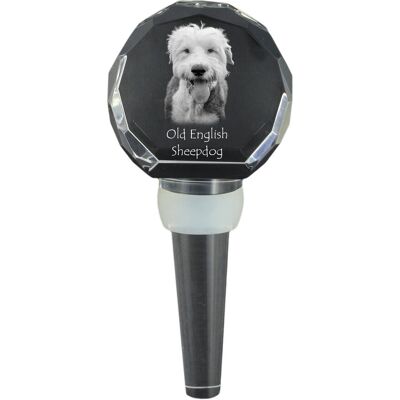 Owczarek staroangielski - kryształowa zatyczka do butelki, wyjątkowy korek do wina ze zdjęciem, personalizowany prezent dla sommeliera marki Art-Dog Owczarek staroangielski - kryształowa zatyczka do butelki, wyjątkowy korek do wina ze zdjęciem, personalizowany prezent dla sommeliera marki Art-Dog