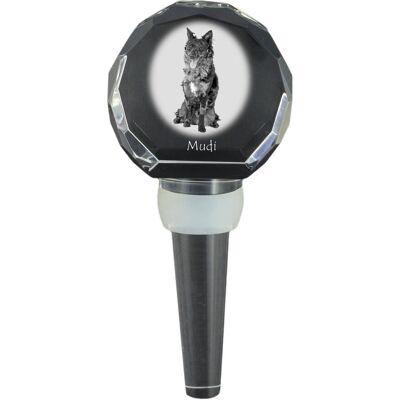 Owczarek węgierski Mudi - kryształowa zatyczka do butelki, wyjątkowy korek do wina ze zdjęciem, personalizowany prezent dla sommeliera marki Art-Dog Owczarek węgierski Mudi - kryształowa zatyczka do butelki, wyjątkowy korek do wina ze zdjęciem, personalizowany prezent dla sommeliera marki Art-Dog