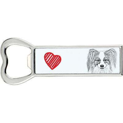 Papillon, Spaniel Kontynentalny - otwieracz do butelek z psem, personalizowany otwieracz na lodówkę, wyjątkowy upominek dla mężczyzny marki Art-Dog Papillon, Spaniel Kontynentalny - otwieracz do butelek z psem, personalizowany otwieracz na lodówkę, wyjątkowy upominek dla mężczyzny marki Art-Dog