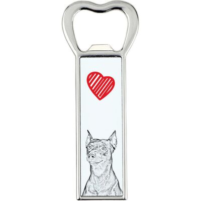 Pinczer średni, Pinczer niemiecki - otwieracz do butelek z psem, personalizowany otwieracz na lodówkę, wyjątkowy upominek dla mężczyzny marki Art-Dog Pinczer średni, Pinczer niemiecki - otwieracz do butelek z psem, personalizowany otwieracz na lodówkę, wyjątkowy upominek dla mężczyzny marki Art-Dog