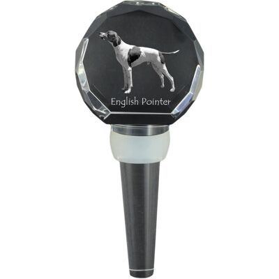 Pointer - kryształowa zatyczka do butelki, wyjątkowy korek do wina ze zdjęciem, personalizowany prezent dla sommeliera marki Art-Dog Pointer - kryształowa zatyczka do butelki, wyjątkowy korek do wina ze zdjęciem, personalizowany prezent dla sommeliera marki Art-Dog