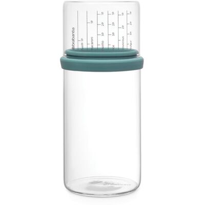 Pojemnik kuchenny z miarką BRABANTIA, miętowy, 1 l Pojemnik kuchenny z miarką BRABANTIA, miętowy, 1 l