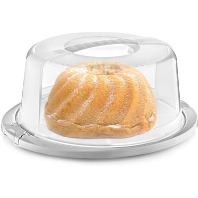 Artemis Pojemnik na Tort Ciasto Patera Taca z Pokrywką Kloszem do Przenoszenia 30cm Artemis Pojemnik na Tort Ciasto Patera Taca z Pokrywką Kloszem do Przenoszenia 30cm