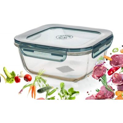 Banquet POJEMNIK SZKLANY BORMIOLI hermetyczny 1,4 L do lodówki lunch box jedzenie Banquet POJEMNIK SZKLANY BORMIOLI hermetyczny 1,4 L do lodówki lunch box jedzenie