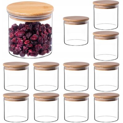 KADAX POJEMNIKI NA ŻYWNOŚĆ SZKLANE KUCHENNE ZESTAW Z POKRYWKĄ SŁOIKI 680ml 12 szt KADAX POJEMNIKI NA ŻYWNOŚĆ SZKLANE KUCHENNE ZESTAW Z POKRYWKĄ SŁOIKI 680ml 12 szt