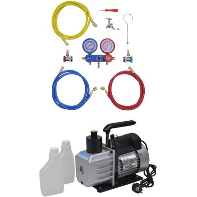 VMP Pompa Próżniowa, 50 L/min, Z Miernikami I 2 Zaworami VMP Pompa Próżniowa, 50 L/min, Z Miernikami I 2 Zaworami