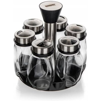 Banquet PRZYPRAWNIK pojemnik na przyprawy zestaw do kuchni stojak box 120 ml 6szt Banquet PRZYPRAWNIK pojemnik na przyprawy zestaw do kuchni stojak box 120 ml 6szt