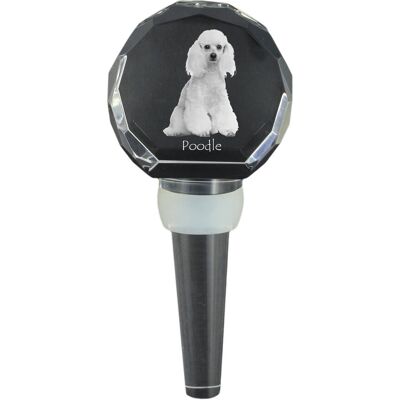 Pudel - kryształowa zatyczka do butelki, wyjątkowy korek do wina ze zdjęciem, personalizowany prezent dla sommeliera marki Art-Dog Pudel - kryształowa zatyczka do butelki, wyjątkowy korek do wina ze zdjęciem, personalizowany prezent dla sommeliera marki Art-Dog
