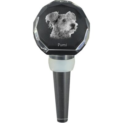 Pumi - kryształowa zatyczka do butelki, wyjątkowy korek do wina ze zdjęciem, personalizowany prezent dla sommeliera marki Art-Dog Pumi - kryształowa zatyczka do butelki, wyjątkowy korek do wina ze zdjęciem, personalizowany prezent dla sommeliera marki Art-Dog