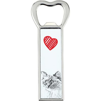 Ragdoll - otwieracz do butelek z kotem, personalizowany otwieracz na lodówkę, wyjątkowy upominek dla mężczyzny marki Art-Dog Ragdoll - otwieracz do butelek z kotem, personalizowany otwieracz na lodówkę, wyjątkowy upominek dla mężczyzny marki Art-Dog