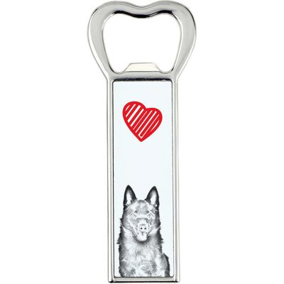 Schipperke - otwieracz do butelek z psem, personalizowany otwieracz na lodówkę, wyjątkowy upominek dla mężczyzny marki Art-Dog Schipperke - otwieracz do butelek z psem, personalizowany otwieracz na lodówkę, wyjątkowy upominek dla mężczyzny marki Art-Dog