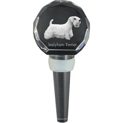Sealyham Terrier - kryształowa zatyczka do butelki, wyjątkowy korek do wina ze zdjęciem, personalizowany prezent dla sommeliera marki Art-Dog Sealyham Terrier - kryształowa zatyczka do butelki, wyjątkowy korek do wina ze zdjęciem, personalizowany prezent dla sommeliera marki Art-Dog