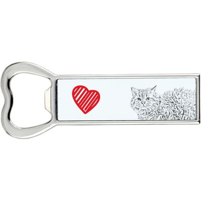 Selkirk Rex Kot długowłosy - otwieracz do butelek z kotem, personalizowany otwieracz na lodówkę, wyjątkowy upominek dla mężczyzny marki Art-Dog Selkirk Rex Kot długowłosy - otwieracz do butelek z kotem, personalizowany otwieracz na lodówkę, wyjątkowy upominek dla mężczyzny marki Art-Dog