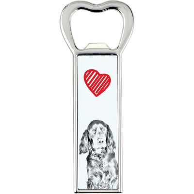 Seter szkocki, Gordon setter - otwieracz do butelek z psem, personalizowany otwieracz na lodówkę, wyjątkowy upominek dla mężczyzny marki Art-Dog Seter szkocki, Gordon setter - otwieracz do butelek z psem, personalizowany otwieracz na lodówkę, wyjątkowy upominek dla mężczyzny marki Art-Dog