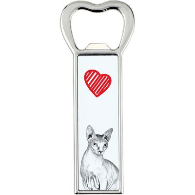 Sfinks - otwieracz do butelek z kotem, personalizowany otwieracz na lodówkę, wyjątkowy upominek dla mężczyzny marki Art-Dog Sfinks - otwieracz do butelek z kotem, personalizowany otwieracz na lodówkę, wyjątkowy upominek dla mężczyzny marki Art-Dog