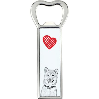 Shiba Inu - otwieracz do butelek z psem, personalizowany otwieracz na lodówkę, wyjątkowy upominek dla mężczyzny marki Art-Dog Shiba Inu - otwieracz do butelek z psem, personalizowany otwieracz na lodówkę, wyjątkowy upominek dla mężczyzny marki Art-Dog