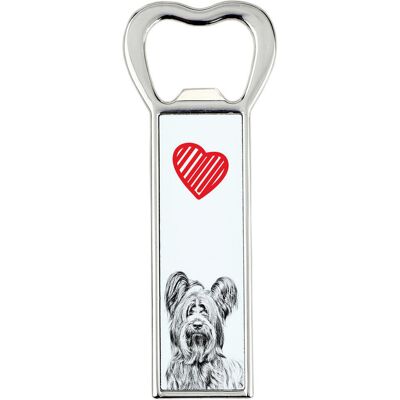 Skye Terrier - otwieracz do butelek z psem, personalizowany otwieracz na lodówkę, wyjątkowy upominek dla mężczyzny marki Art-Dog Skye Terrier - otwieracz do butelek z psem, personalizowany otwieracz na lodówkę, wyjątkowy upominek dla mężczyzny marki Art-Dog