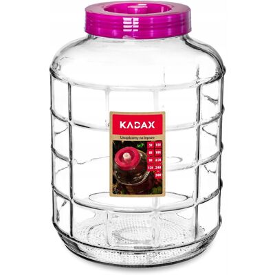 KADAX Słój Słoik Szklany Na Ogórki Kapustę Wino 26 L KADAX Słój Słoik Szklany Na Ogórki Kapustę Wino 26 L