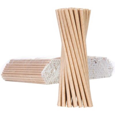 GSG24 Słomki Papierowe Bio Ekologiczne, Paper Straws, Brązowe, 8/205 Mm, 500 Sztuk GSG24 Słomki Papierowe Bio Ekologiczne, Paper Straws, Brązowe, 8/205 Mm, 500 Sztuk