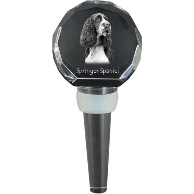 Springer spaniel angielski - kryształowa zatyczka do butelki, wyjątkowy korek do wina ze zdjęciem, personalizowany prezent dla sommeliera marki Art-.. Springer spaniel angielski - kryształowa zatyczka do butelki, wyjątkowy korek do wina ze zdjęciem, personalizowany prezent dla sommeliera marki Art-..