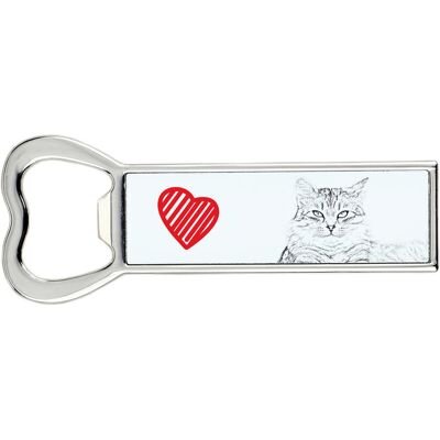 Syberyjski - otwieracz do butelek z kotem, personalizowany otwieracz na lodówkę, wyjątkowy upominek dla mężczyzny marki Art-Dog Syberyjski - otwieracz do butelek z kotem, personalizowany otwieracz na lodówkę, wyjątkowy upominek dla mężczyzny marki Art-Dog