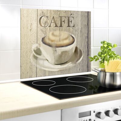 Szklana Płyta Ochronna Cafe Na Ścianę - 50 X 60 Cm, Wenko Szklana Płyta Ochronna Cafe Na Ścianę - 50 X 60 Cm, Wenko