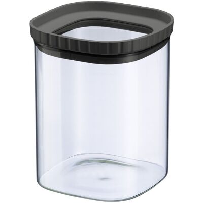 WESTMARK Szklany słoik z silikonową pokrywką, sztaplowany, 1080 ml WESTMARK Szklany słoik z silikonową pokrywką, sztaplowany, 1080 ml