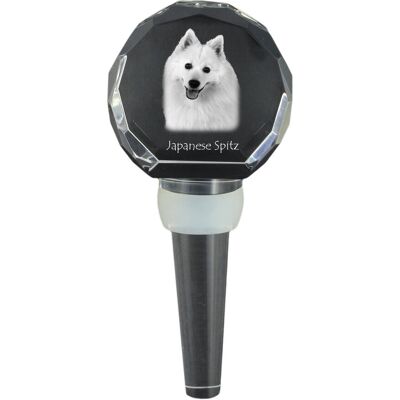 Szpic japoński - kryształowa zatyczka do butelki, wyjątkowy korek do wina ze zdjęciem, personalizowany prezent dla sommeliera marki Art-Dog Szpic japoński - kryształowa zatyczka do butelki, wyjątkowy korek do wina ze zdjęciem, personalizowany prezent dla sommeliera marki Art-Dog