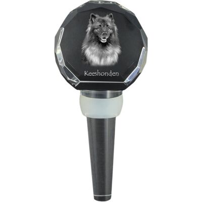 Szpic wilczy, Keeshond - kryształowa zatyczka do butelki, wyjątkowy korek do wina ze zdjęciem, personalizowany prezent dla sommeliera marki Art-Dog Szpic wilczy, Keeshond - kryształowa zatyczka do butelki, wyjątkowy korek do wina ze zdjęciem, personalizowany prezent dla sommeliera marki Art-Dog