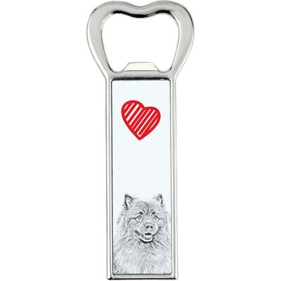 Szpic wilczy, Keeshond - otwieracz do butelek z psem, personalizowany otwieracz na lodówkę, wyjątkowy upominek dla mężczyzny marki Art-Dog Szpic wilczy, Keeshond - otwieracz do butelek z psem, personalizowany otwieracz na lodówkę, wyjątkowy upominek dla mężczyzny marki Art-Dog