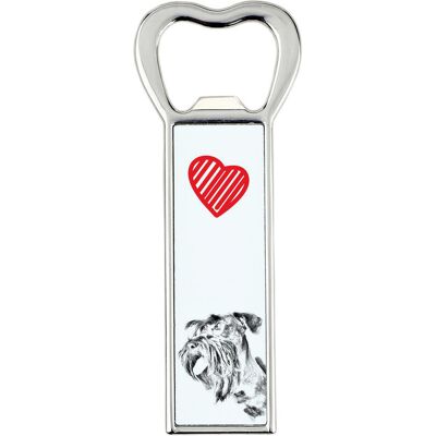 Terier czeski, Cesky Terrier - otwieracz do butelek z psem, personalizowany otwieracz na lodówkę, wyjątkowy upominek dla mężczyzny marki Art-Dog Terier czeski, Cesky Terrier - otwieracz do butelek z psem, personalizowany otwieracz na lodówkę, wyjątkowy upominek dla mężczyzny marki Art-Dog