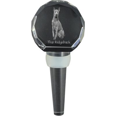 Thai Ridgeback - kryształowa zatyczka do butelki, wyjątkowy korek do wina ze zdjęciem, personalizowany prezent dla sommeliera marki Art-Dog Thai Ridgeback - kryształowa zatyczka do butelki, wyjątkowy korek do wina ze zdjęciem, personalizowany prezent dla sommeliera marki Art-Dog