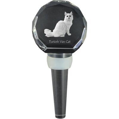 Turecka wiewiórka - kryształowa zatyczka do butelki z kotem, wyjątkowy korek do wina ze zdjęciem, personalizowany prezent dla sommeliera marki Art-Dog Turecka wiewiórka - kryształowa zatyczka do butelki z kotem, wyjątkowy korek do wina ze zdjęciem, personalizowany prezent dla sommeliera marki Art-Dog