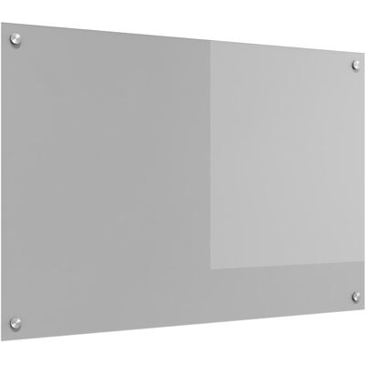 vidaXL - 90x60x0.6 cm Glass Backsplash - Jasnoszary - Backsplash vidaXL - 90x60x0.6 cm Glass Backsplash - Jasnoszary - Backsplash