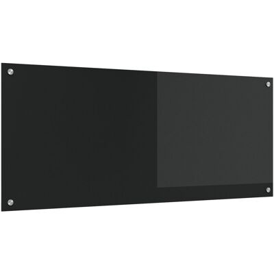vidaXL Okładzina Kuchennna Czarna Szkło 120 x 50 x 0.6 cm Trwała vidaXL Okładzina Kuchennna Czarna Szkło 120 x 50 x 0.6 cm Trwała