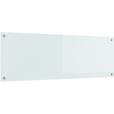 vidaXL Listwa kuchniowa z Bezpiecznego Szkła Białego 120x40cm - Listwa kuchniowa vidaXL Listwa kuchniowa z Bezpiecznego Szkła Białego 120x40cm - Listwa kuchniowa