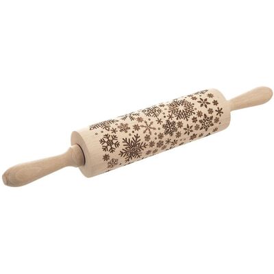 Artemis Wałek Dekoracyjny Dekorator do Ciasta Ciastek Ciasteczek Płatki Śniegu 39cm Artemis Wałek Dekoracyjny Dekorator do Ciasta Ciastek Ciasteczek Płatki Śniegu 39cm