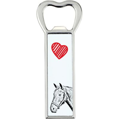 Warmblood duński - otwieracz do butelek z koniem, personalizowany otwieracz na lodówkę, wyjątkowy upominek dla mężczyzny marki Art-Dog Warmblood duński - otwieracz do butelek z koniem, personalizowany otwieracz na lodówkę, wyjątkowy upominek dla mężczyzny marki Art-Dog