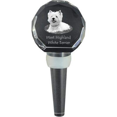 ART West Highland White Terrier, Westie - kryształowa zatyczka do butelki, wyjątkowy korek do wina ze zdjęciem, personalizowany prezent dla sommeliera m.. ART West Highland White Terrier, Westie - kryształowa zatyczka do butelki, wyjątkowy korek do wina ze zdjęciem, personalizowany prezent dla sommeliera m..