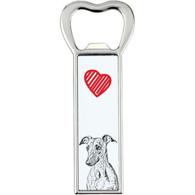 Whippet, Chart angielski - otwieracz do butelek z psem, personalizowany otwieracz na lodówkę, wyjątkowy upominek dla mężczyzny marki Art-Dog Whippet, Chart angielski - otwieracz do butelek z psem, personalizowany otwieracz na lodówkę, wyjątkowy upominek dla mężczyzny marki Art-Dog