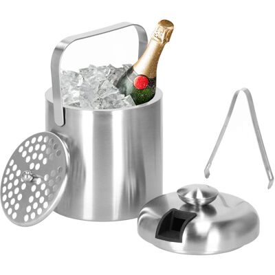 Springos Wiaderko do lodu cooler + szczypce 1,3L pojemnik termiczny Springos Wiaderko do lodu cooler + szczypce 1,3L pojemnik termiczny