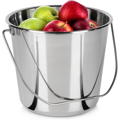 Artemis Wiadro Stalowe Spożywcze Nierdzewne Metalowe Gastronomiczne do Żywności 8L Artemis Wiadro Stalowe Spożywcze Nierdzewne Metalowe Gastronomiczne do Żywności 8L